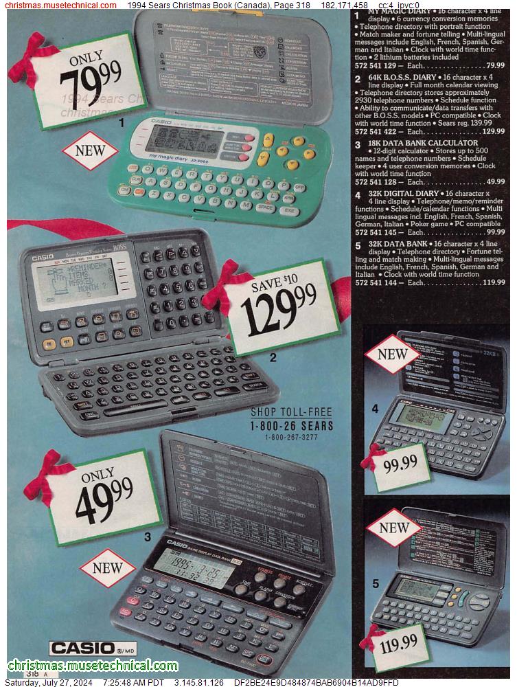 1994 Sears Christmas Book (Canada), Page 318