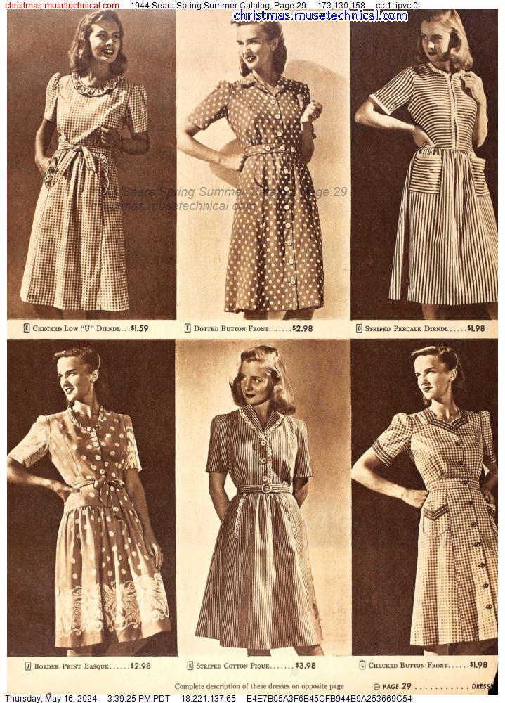 1944 Sears Spring Summer Catalog, Page 29