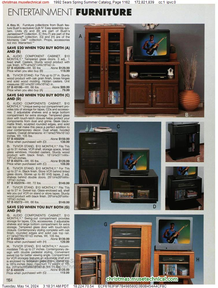 1992 Sears Spring Summer Catalog, Page 1162