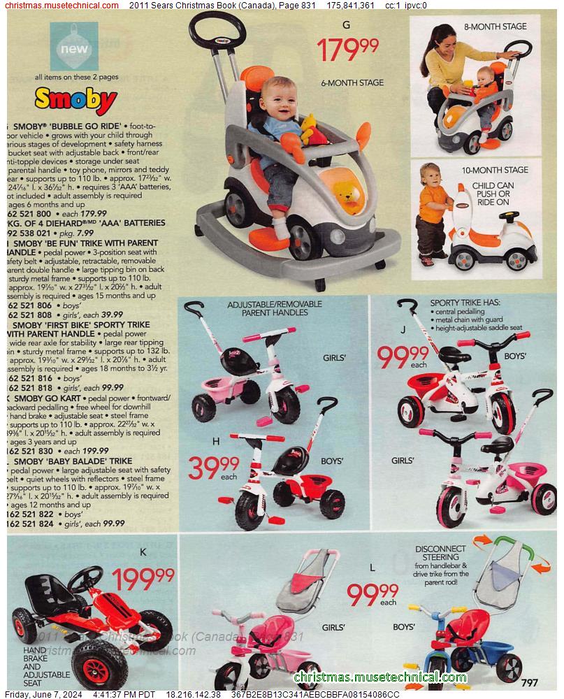 2011 Sears Christmas Book (Canada), Page 831