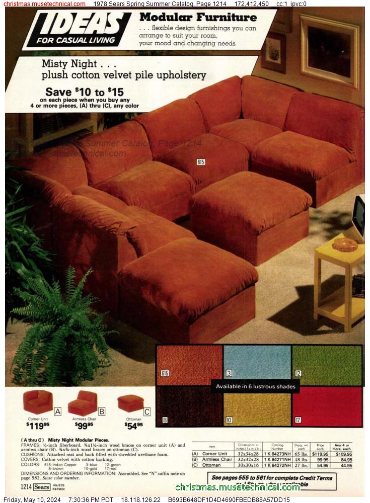 1978 Sears Spring Summer Catalog, Page 1214