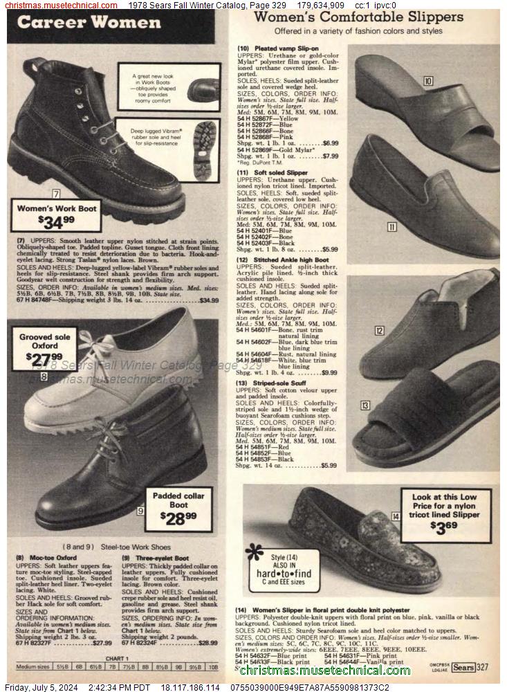 1978 Sears Fall Winter Catalog, Page 329