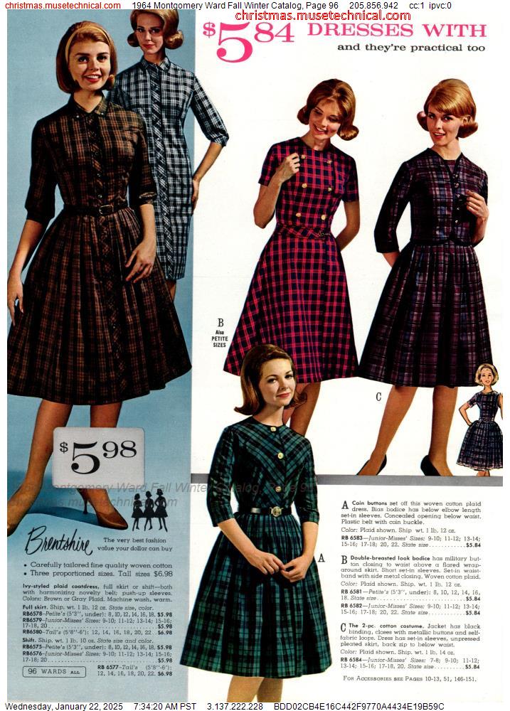 1964 Montgomery Ward Fall Winter Catalog, Page 96