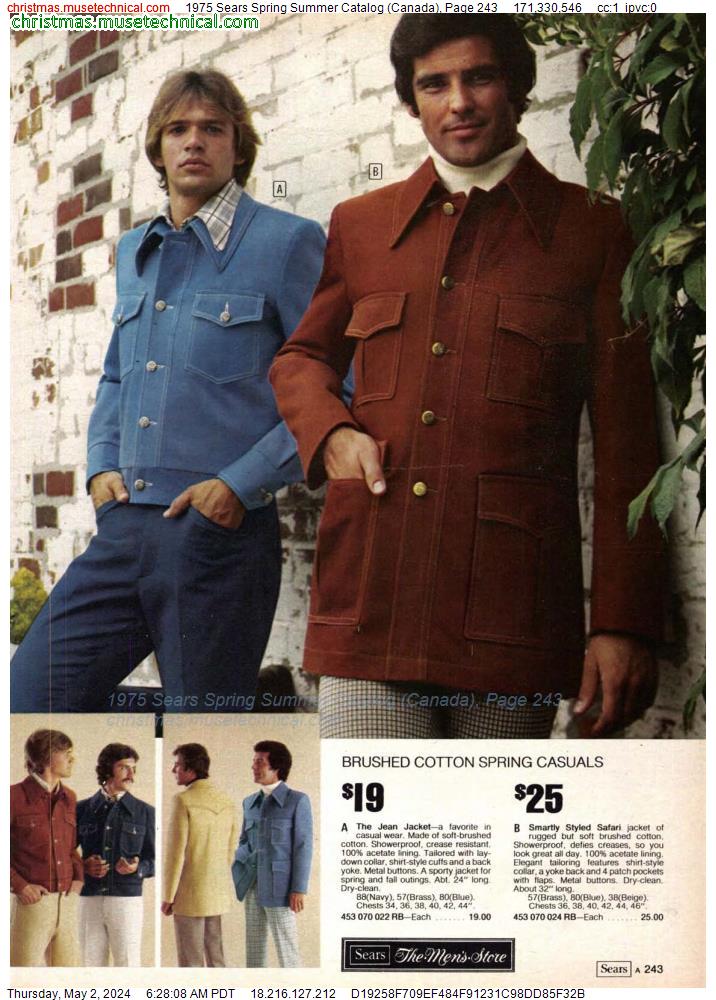 1975 Sears Spring Summer Catalog (Canada), Page 243