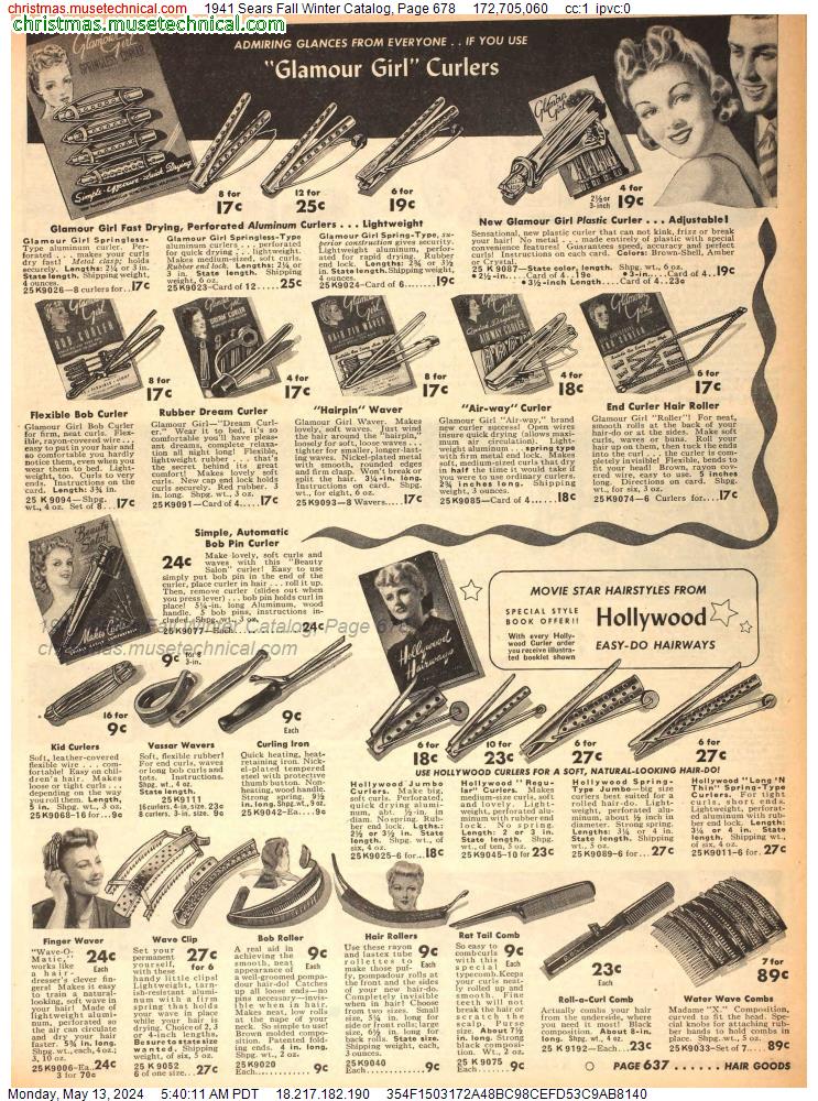1941 Sears Fall Winter Catalog, Page 678