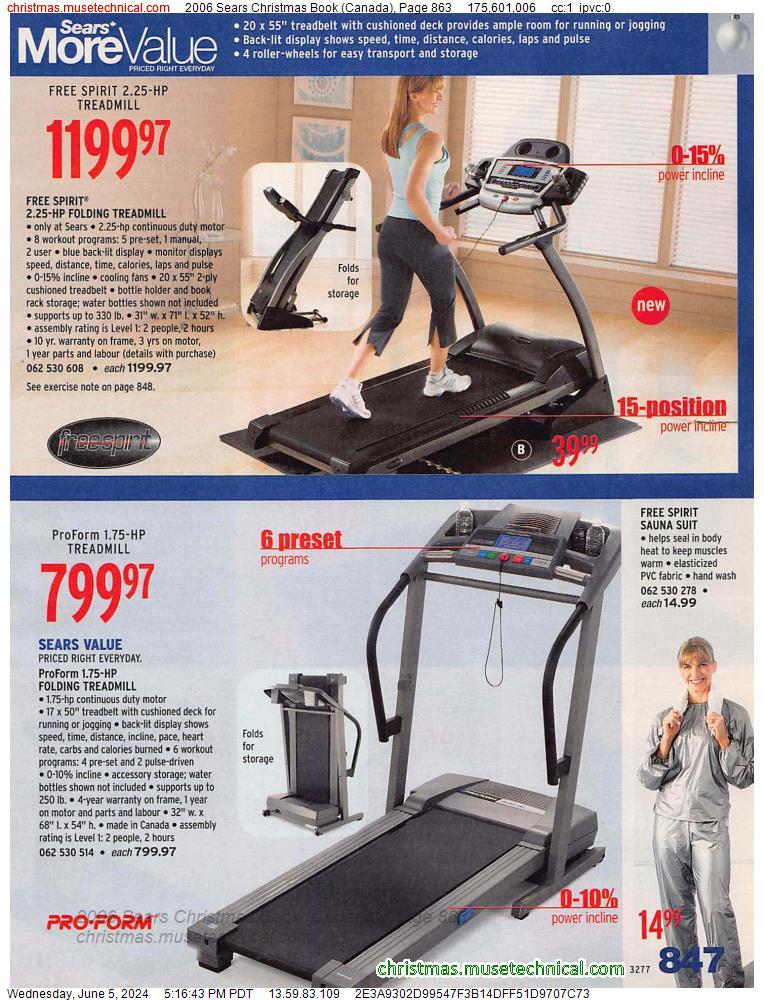 2006 Sears Christmas Book (Canada), Page 863
