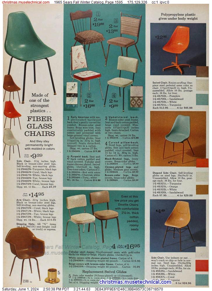 1965 Sears Fall Winter Catalog, Page 1595