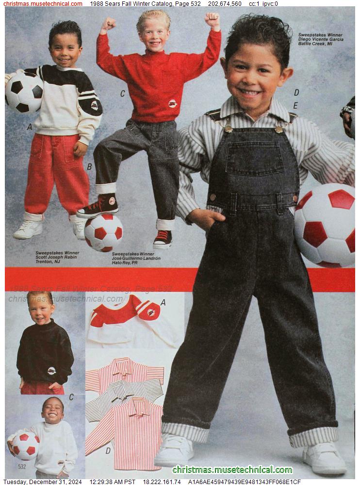 1988 Sears Fall Winter Catalog, Page 532