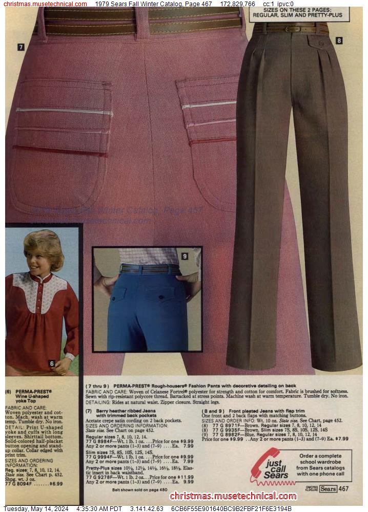 1979 Sears Fall Winter Catalog, Page 467