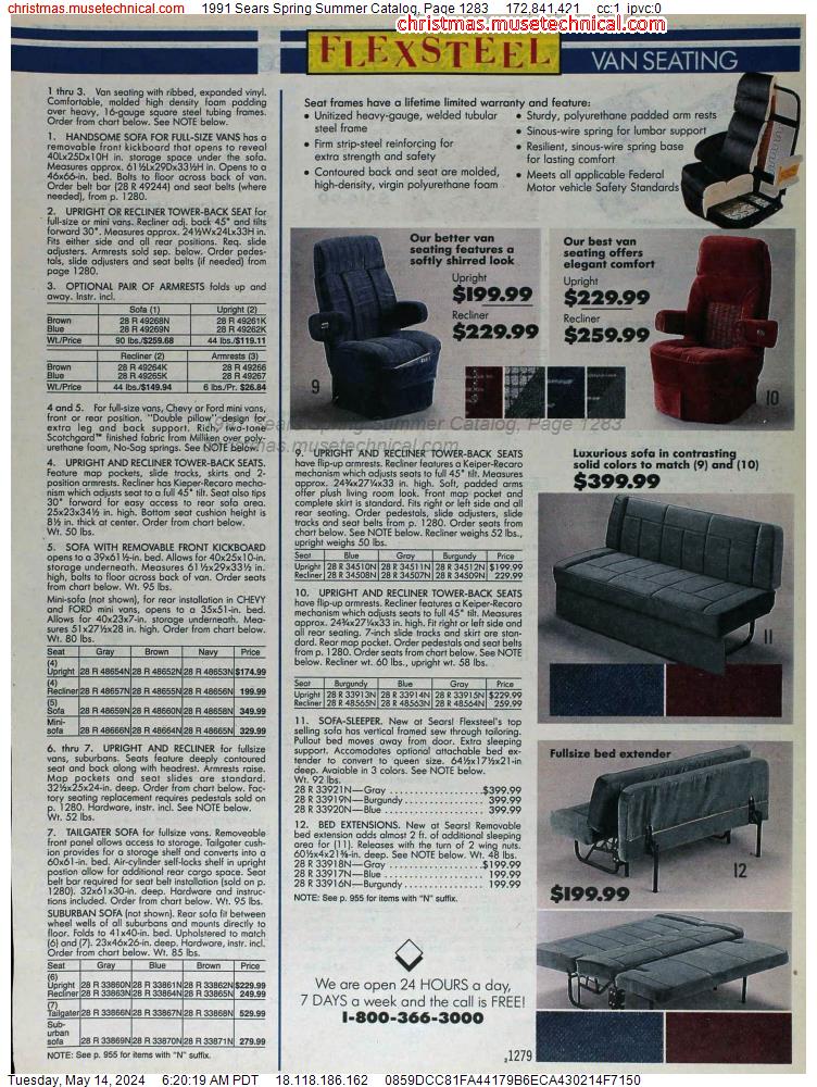1991 Sears Spring Summer Catalog, Page 1283