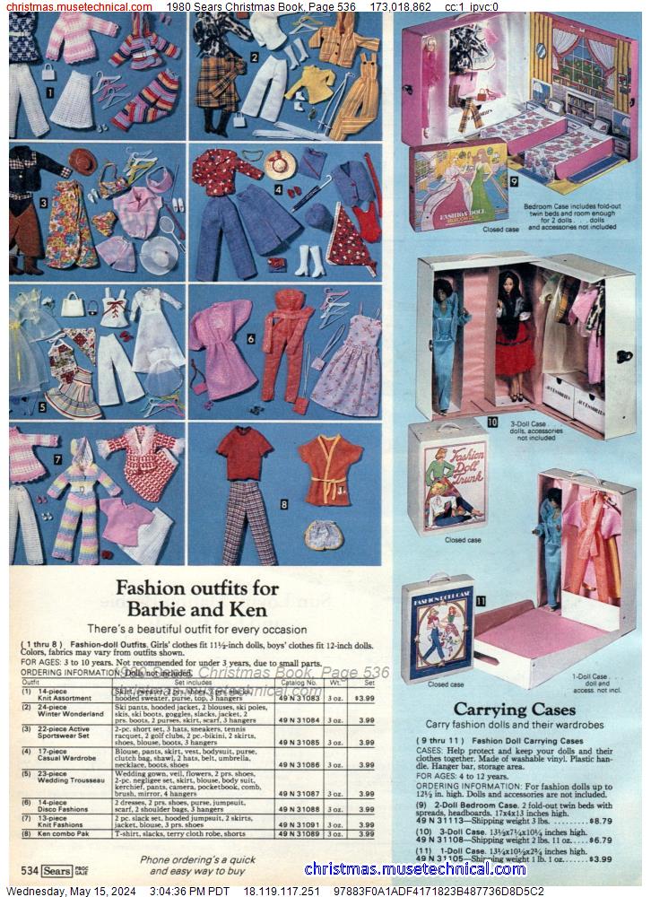 1980 Sears Christmas Book, Page 536