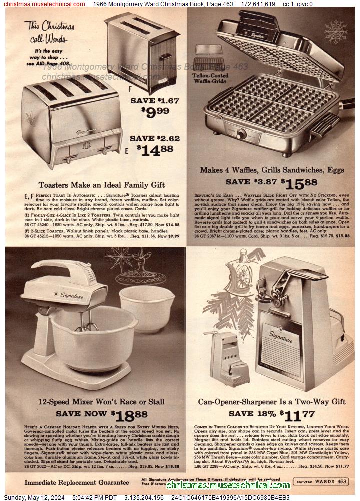 1966 Montgomery Ward Christmas Book, Page 463