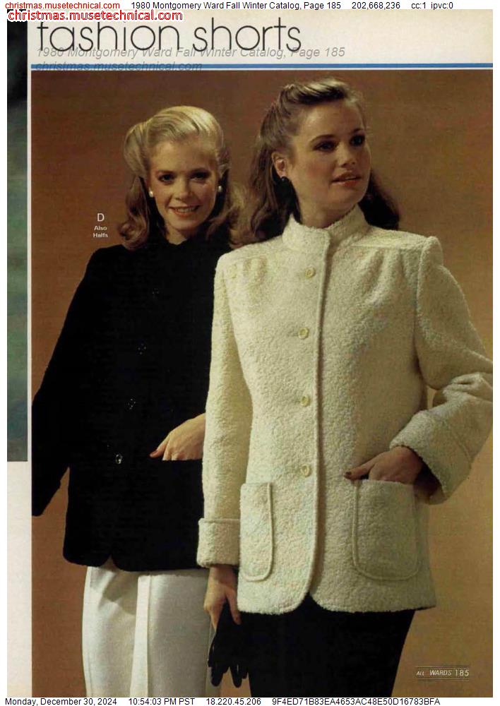 1980 Montgomery Ward Fall Winter Catalog, Page 185