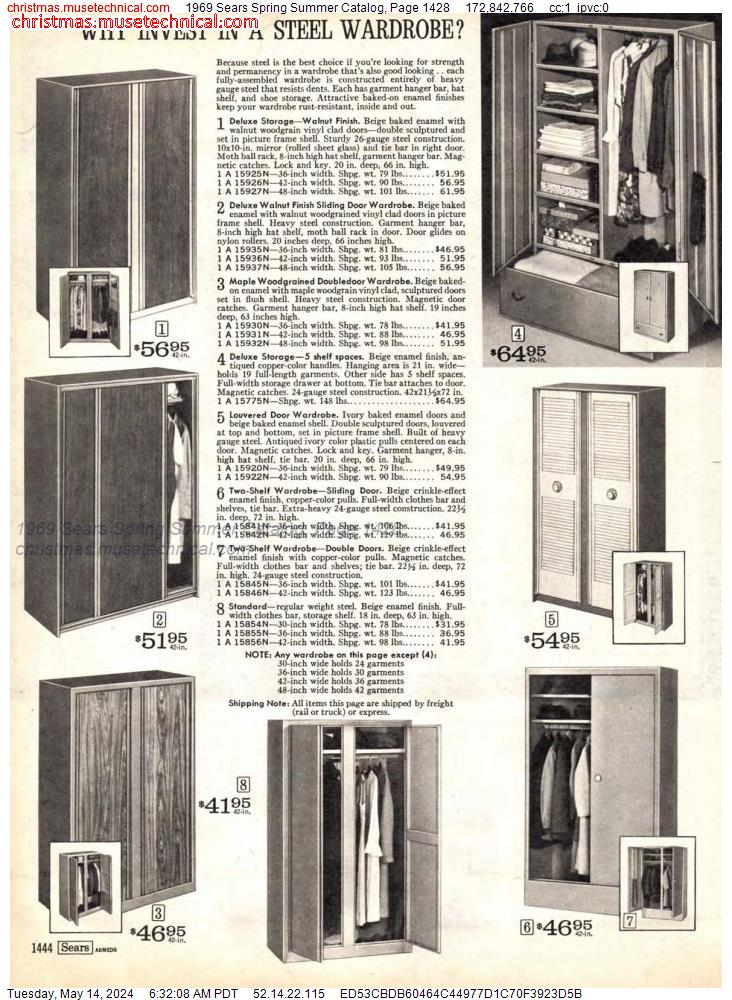 1969 Sears Spring Summer Catalog, Page 1428