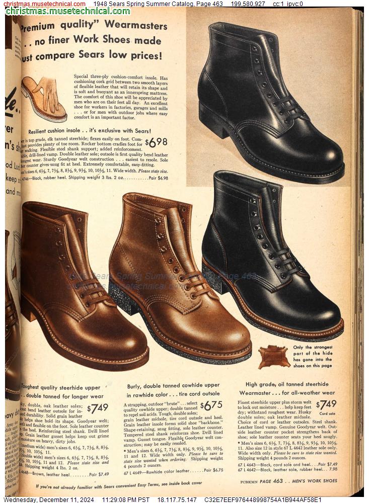 1948 Sears Spring Summer Catalog, Page 463