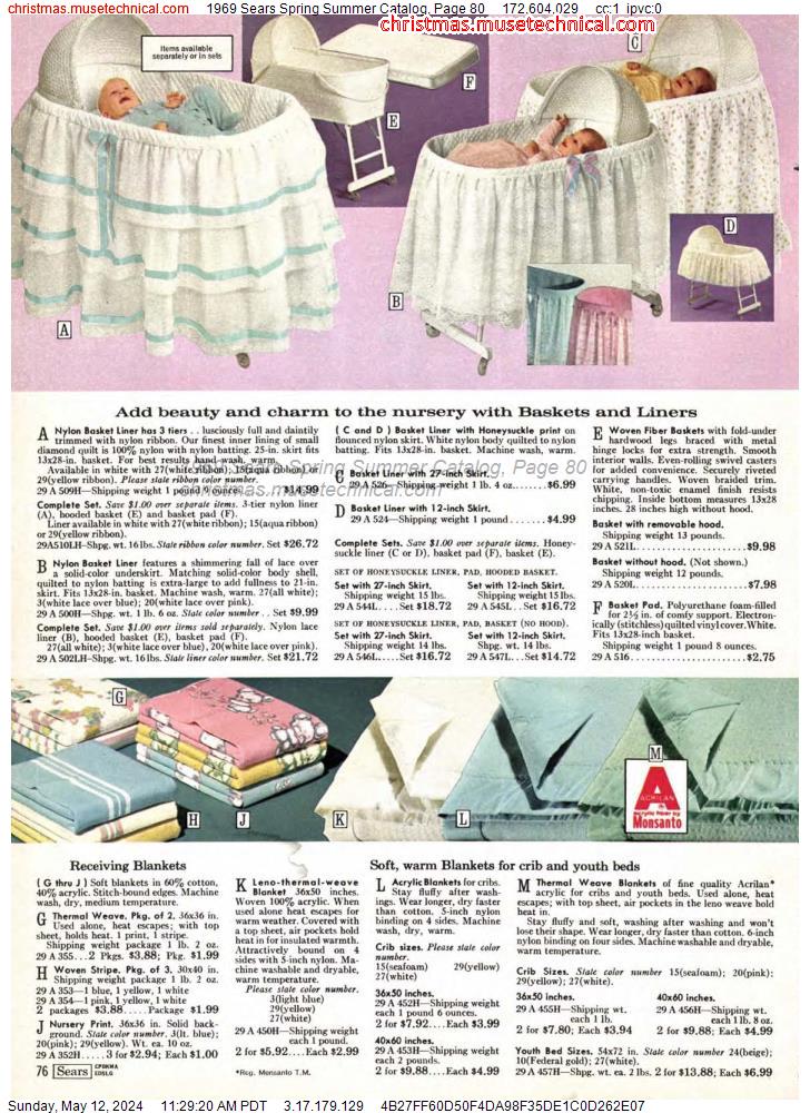 1969 Sears Spring Summer Catalog, Page 80