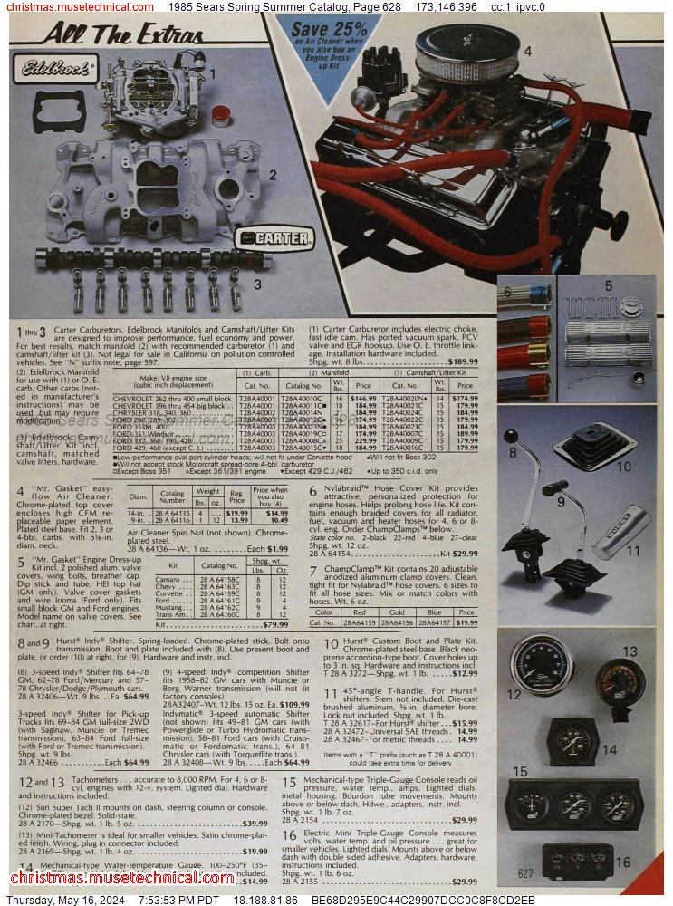 1985 Sears Spring Summer Catalog, Page 628