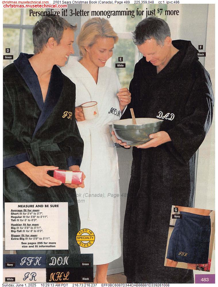 2001 Sears Christmas Book (Canada), Page 489