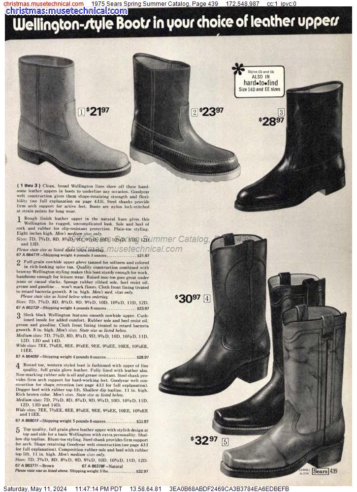 1975 Sears Spring Summer Catalog, Page 439