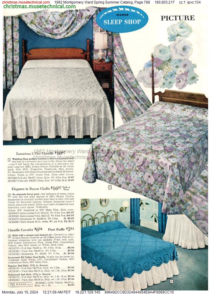 1962 Montgomery Ward Spring Summer Catalog, Page 788