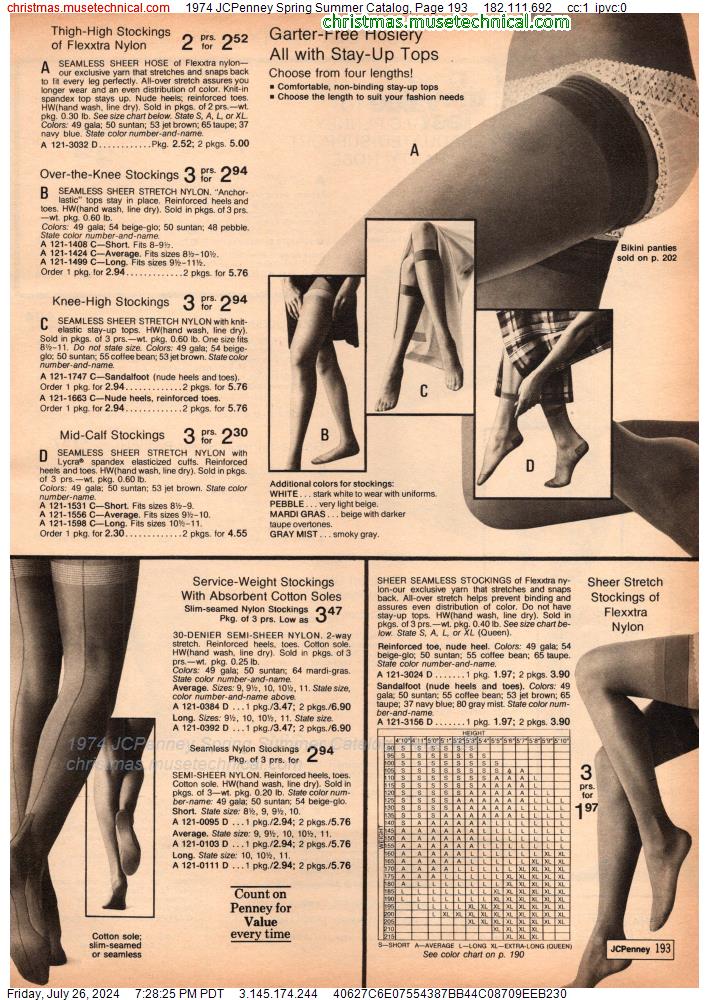 1974 JCPenney Spring Summer Catalog, Page 193