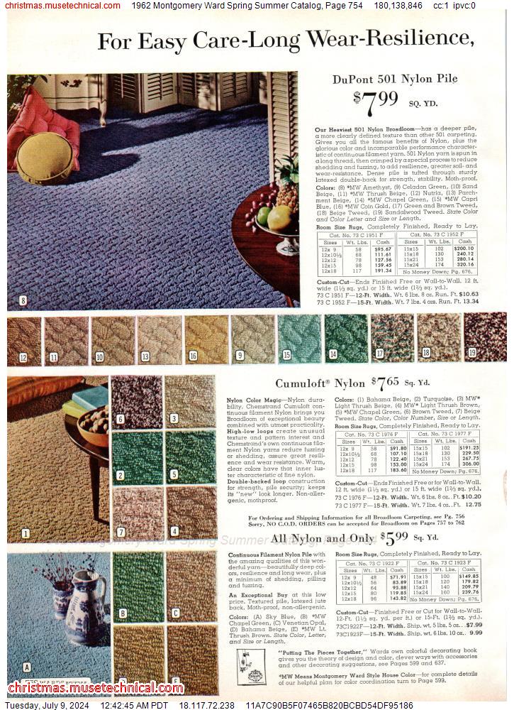 1962 Montgomery Ward Spring Summer Catalog, Page 754