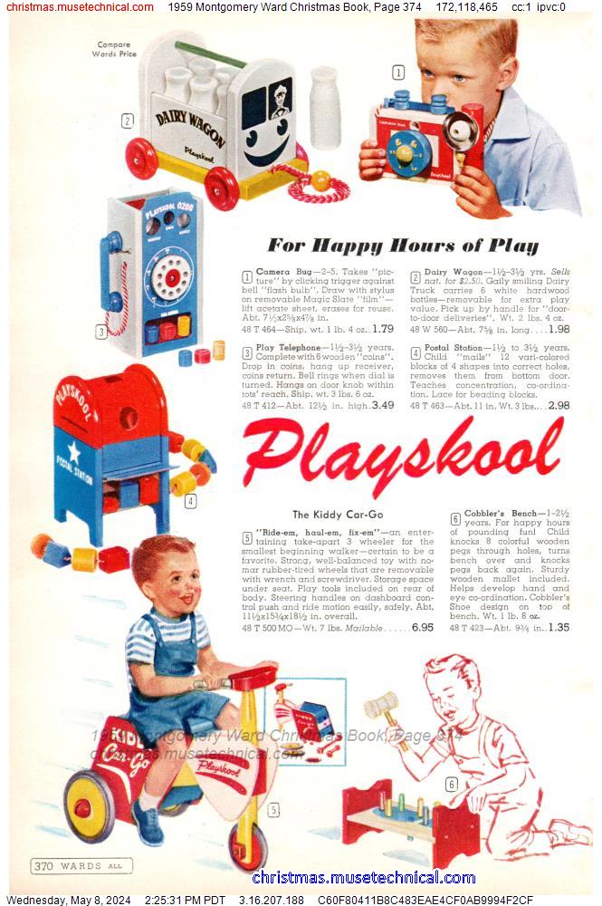 1959 Montgomery Ward Christmas Book, Page 374