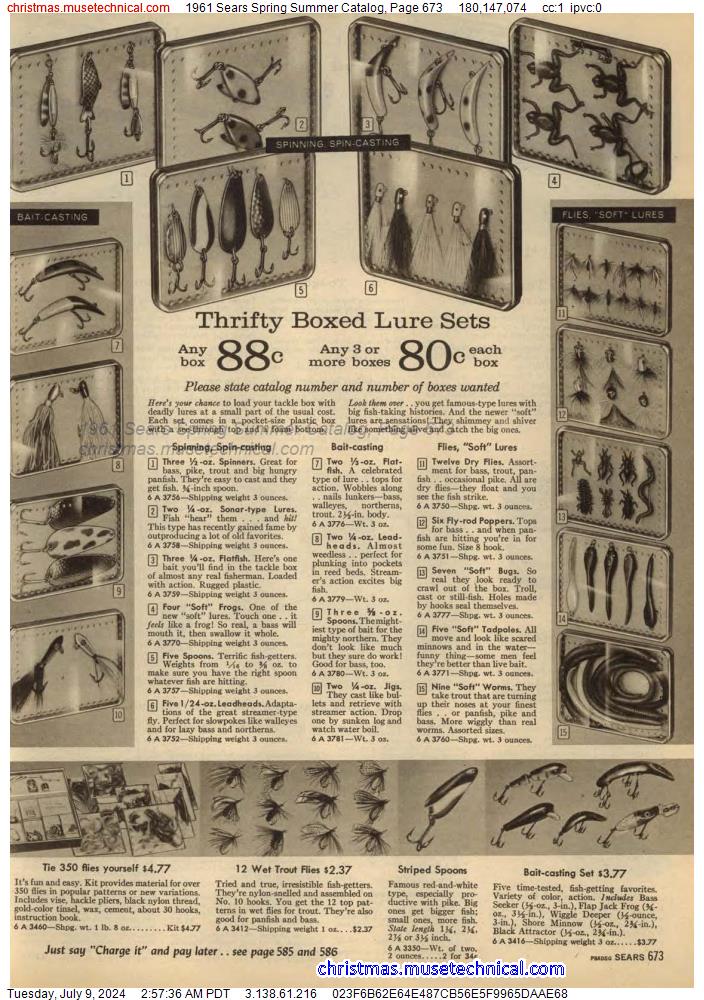 1961 Sears Spring Summer Catalog, Page 673