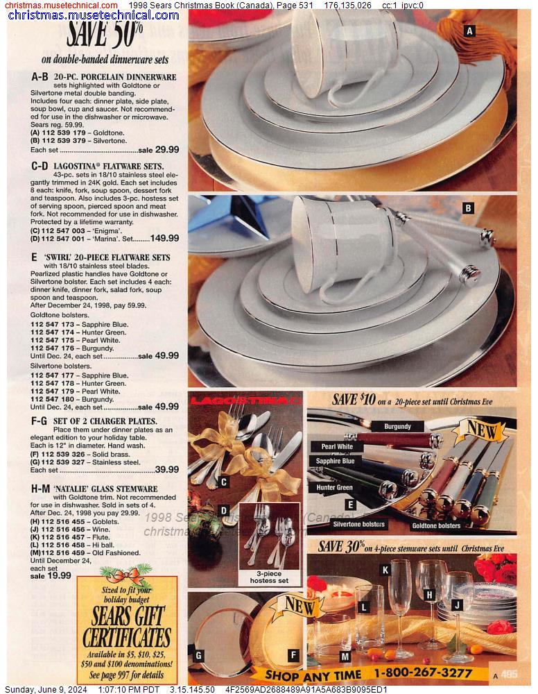 1998 Sears Christmas Book (Canada), Page 531