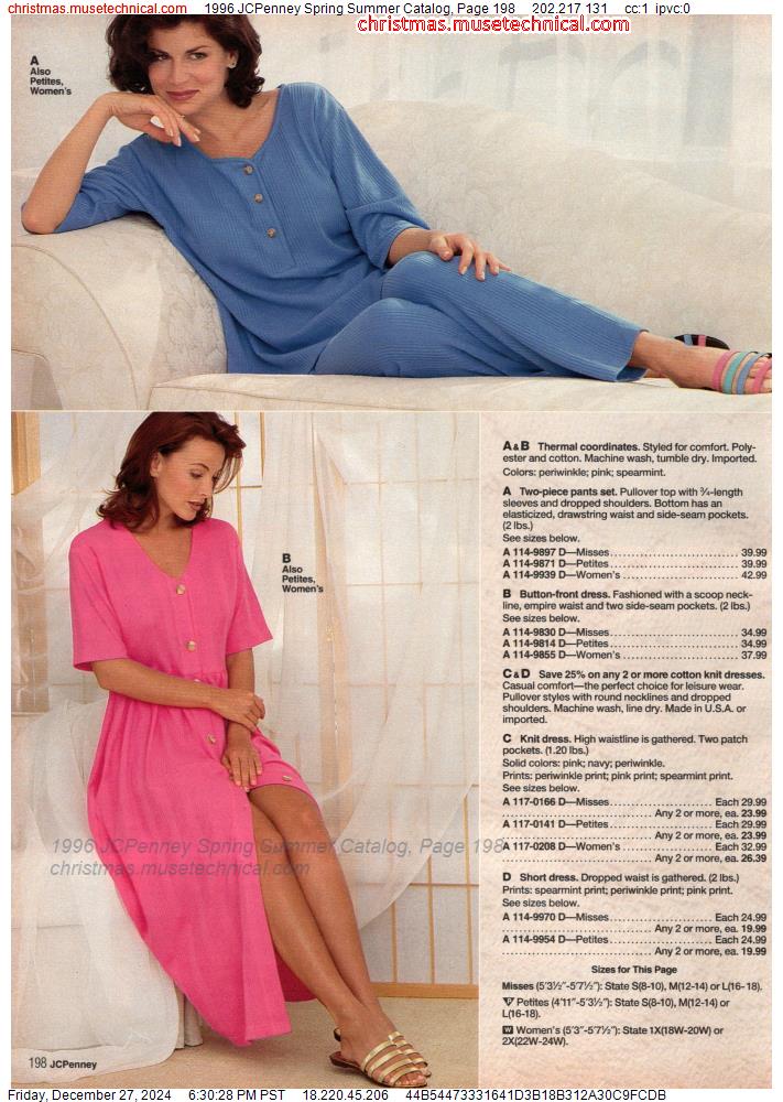 1996 JCPenney Spring Summer Catalog, Page 198