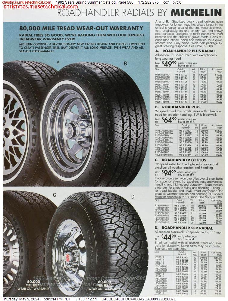1992 Sears Spring Summer Catalog, Page 586