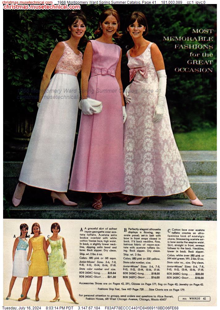 1966 Montgomery Ward Spring Summer Catalog, Page 41