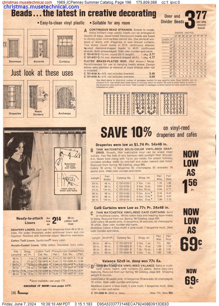 1969 JCPenney Summer Catalog, Page 196