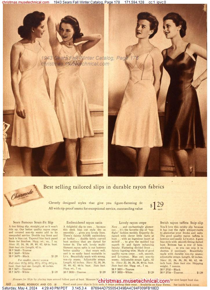 1943 Sears Fall Winter Catalog, Page 178