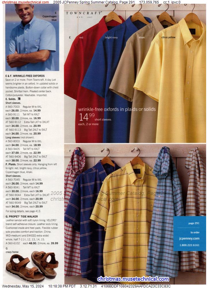 2005 JCPenney Spring Summer Catalog, Page 291