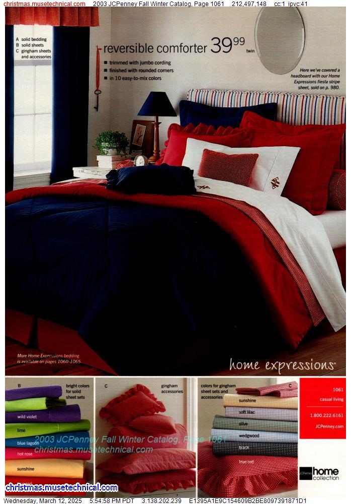 2003 JCPenney Fall Winter Catalog, Page 1061