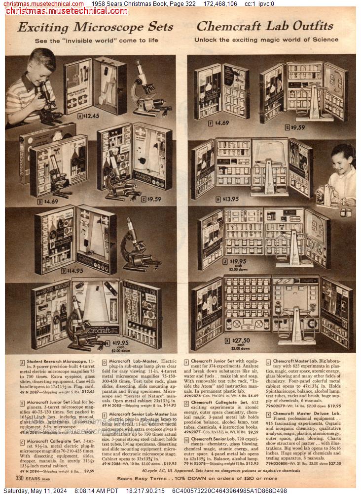 1958 Sears Christmas Book, Page 322
