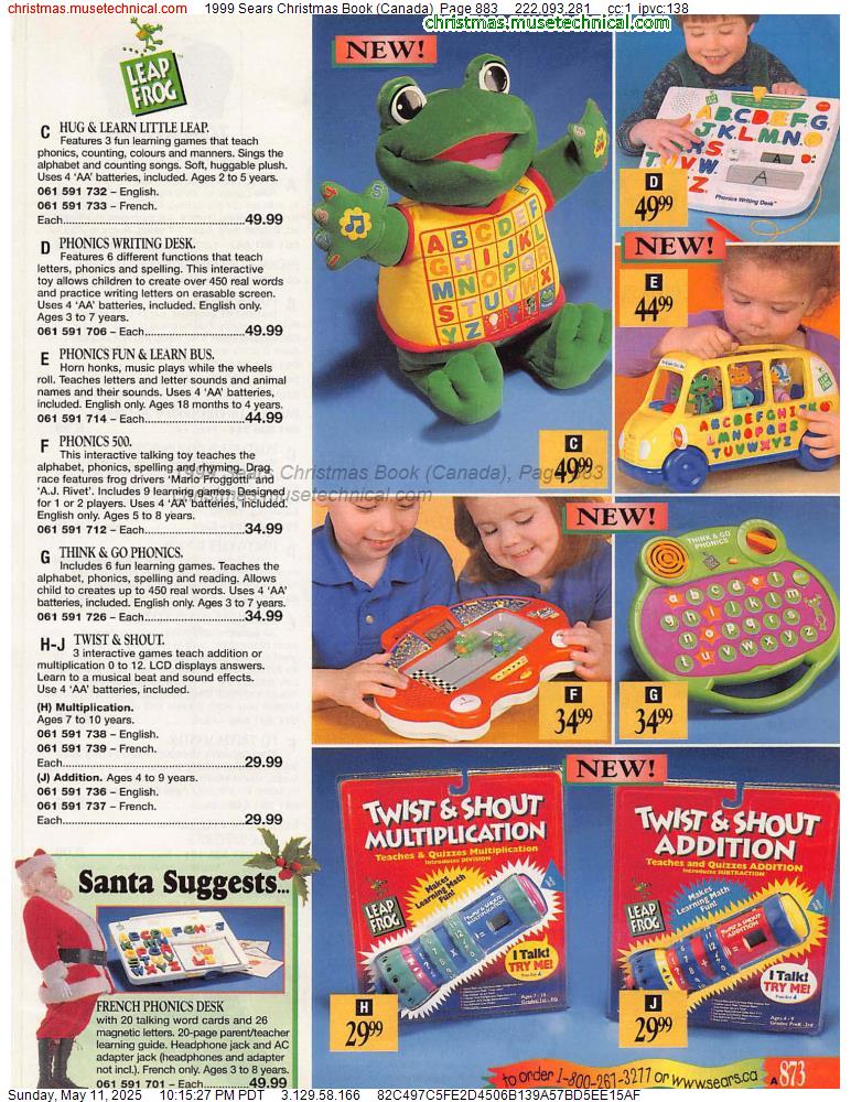 1999 Sears Christmas Book (Canada), Page 883