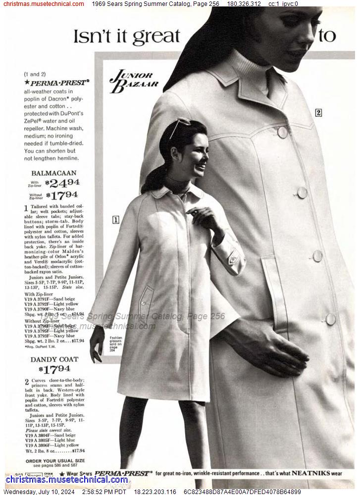 1969 Sears Spring Summer Catalog, Page 256