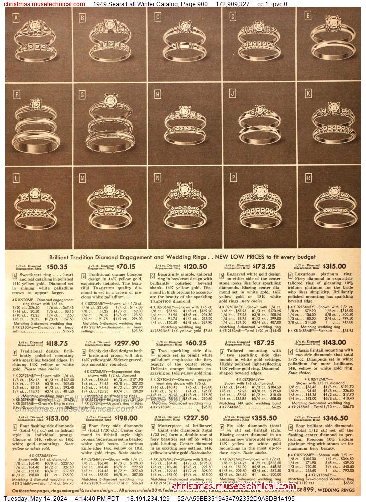 1949 Sears Fall Winter Catalog, Page 900