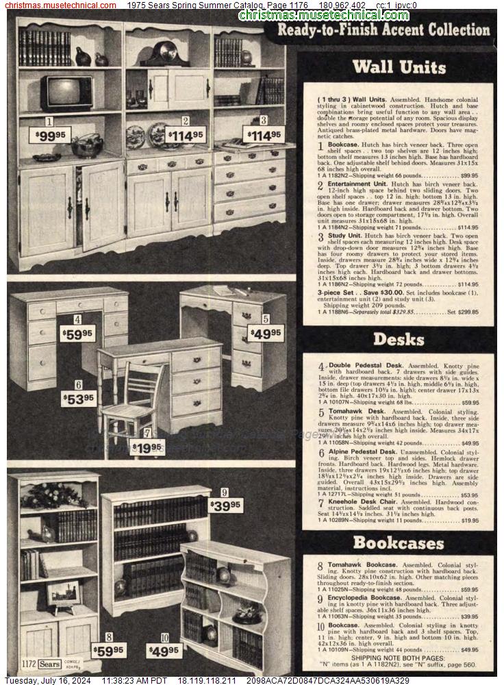 1975 Sears Spring Summer Catalog, Page 1176