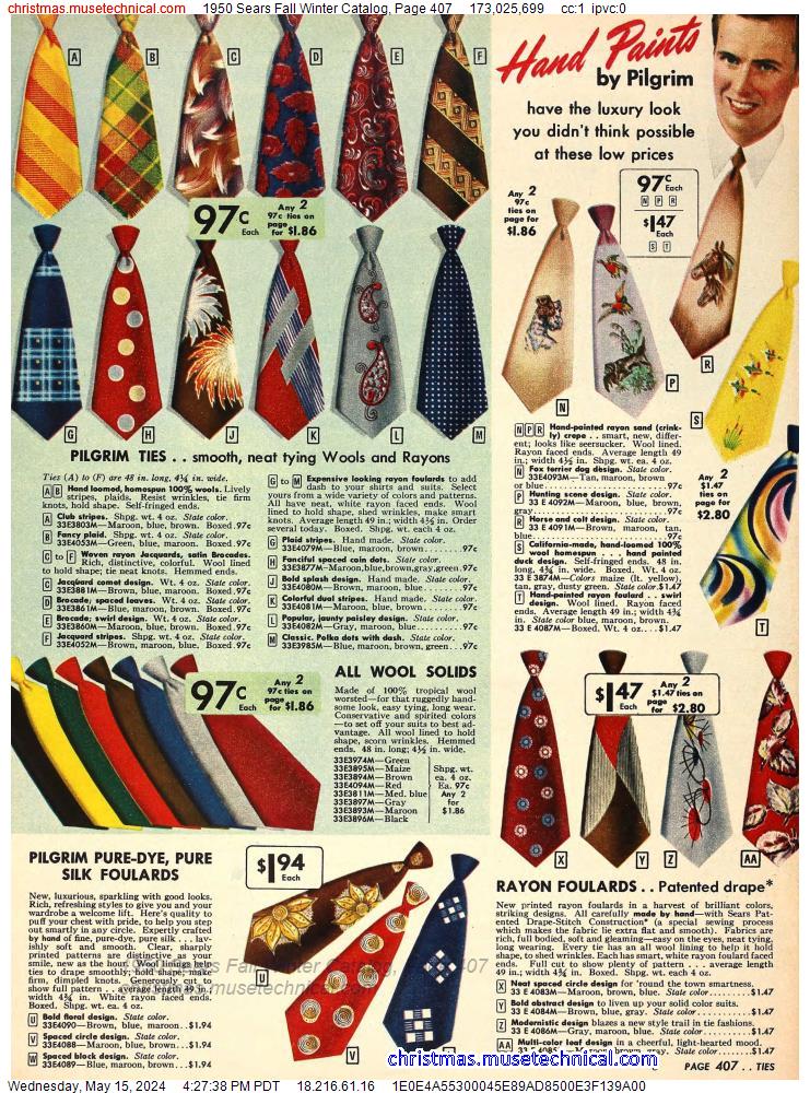 1950 Sears Fall Winter Catalog, Page 407