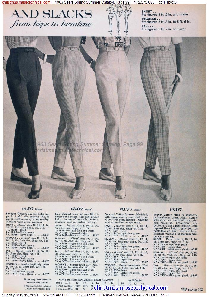 1963 Sears Spring Summer Catalog, Page 99