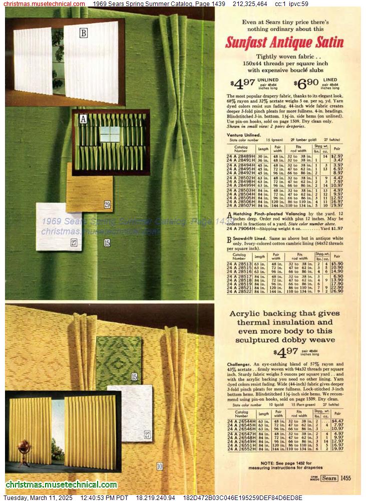 1969 Sears Spring Summer Catalog, Page 1439