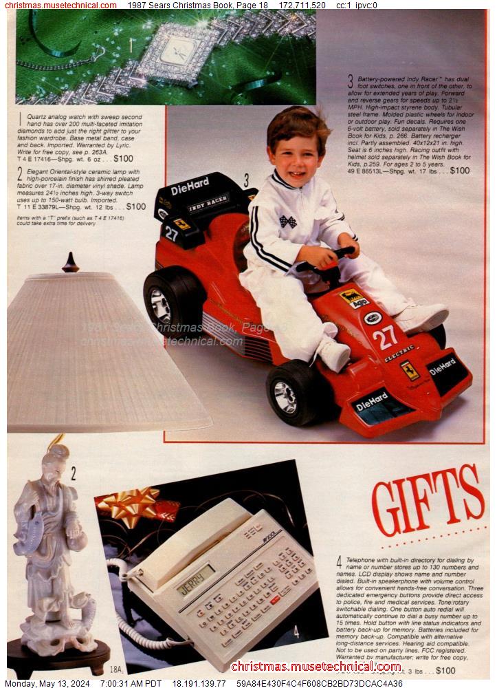 1987 Sears Christmas Book, Page 18