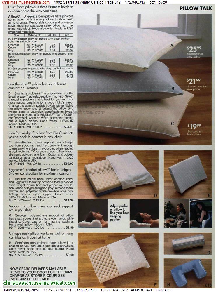 1992 Sears Fall Winter Catalog, Page 612