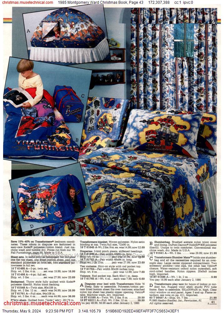 1985 Montgomery Ward Christmas Book, Page 43
