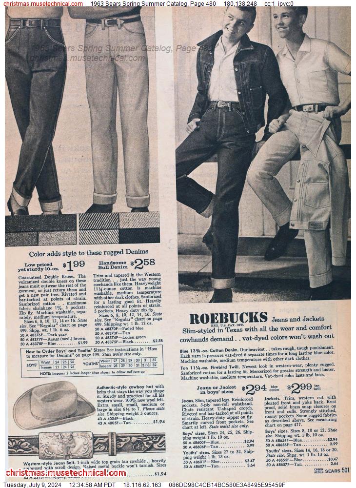 1963 Sears Spring Summer Catalog, Page 480
