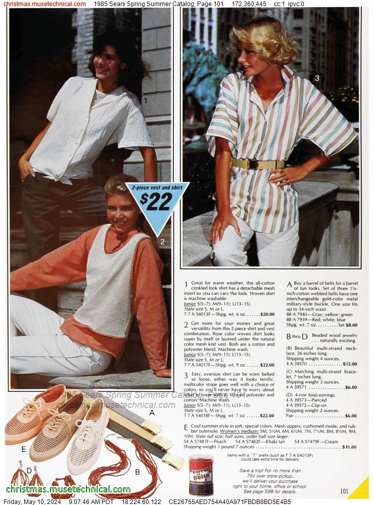 1985 Sears Spring Summer Catalog, Page 101