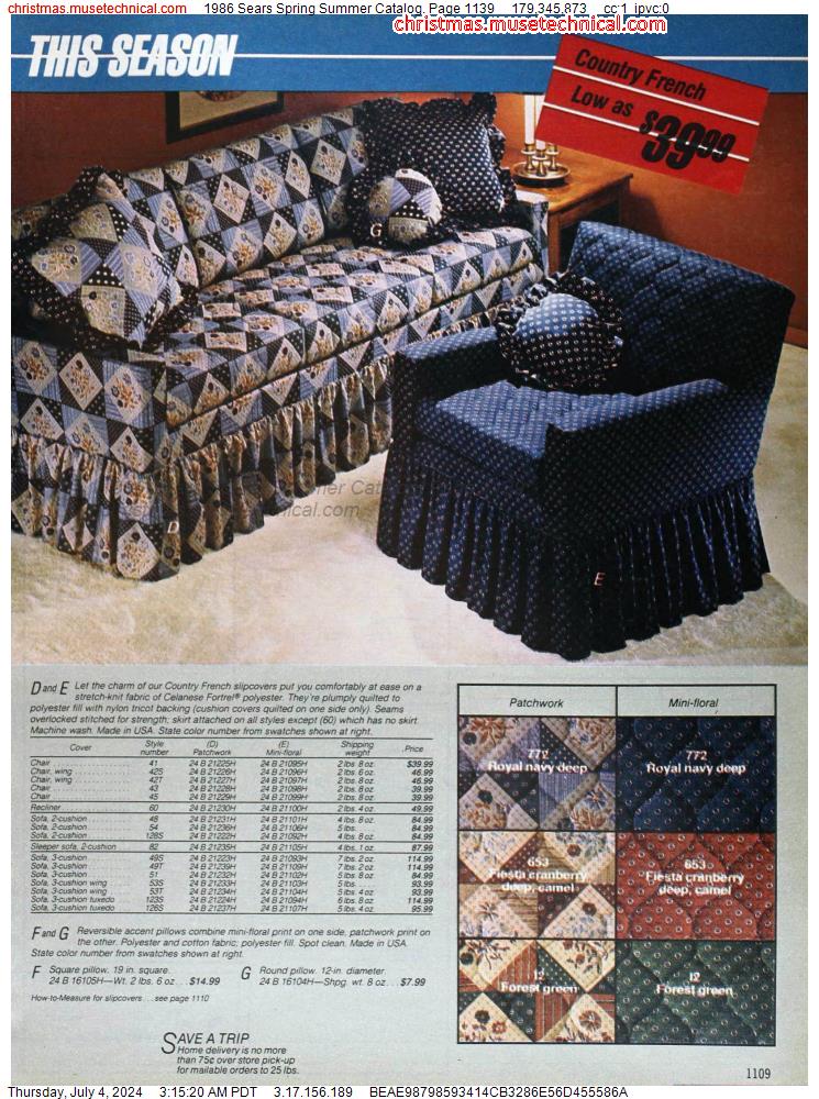 1986 Sears Spring Summer Catalog, Page 1139